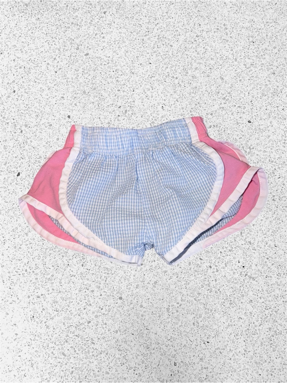 Colorworks Funtasia Too Gingham Shorts 2T Blue Pink Seersucker Preppy Southern